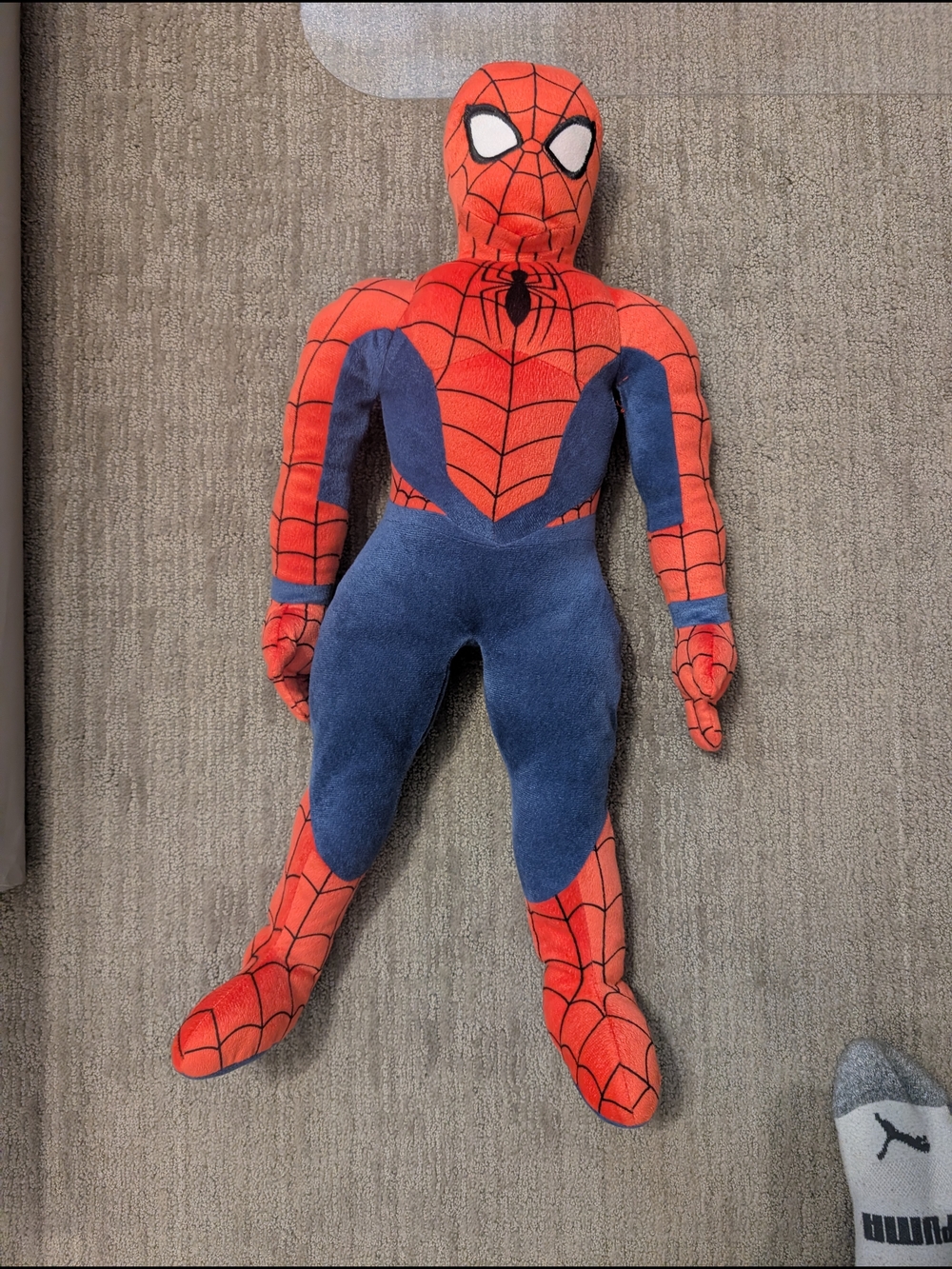 Spiderman Kids Red and Blue Plush Superhero Costume